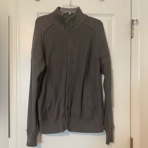 EUC “GAP” Men’s Gray Button Down Cardigan 100% Cotton, Sz Med, Machine Wash Cold